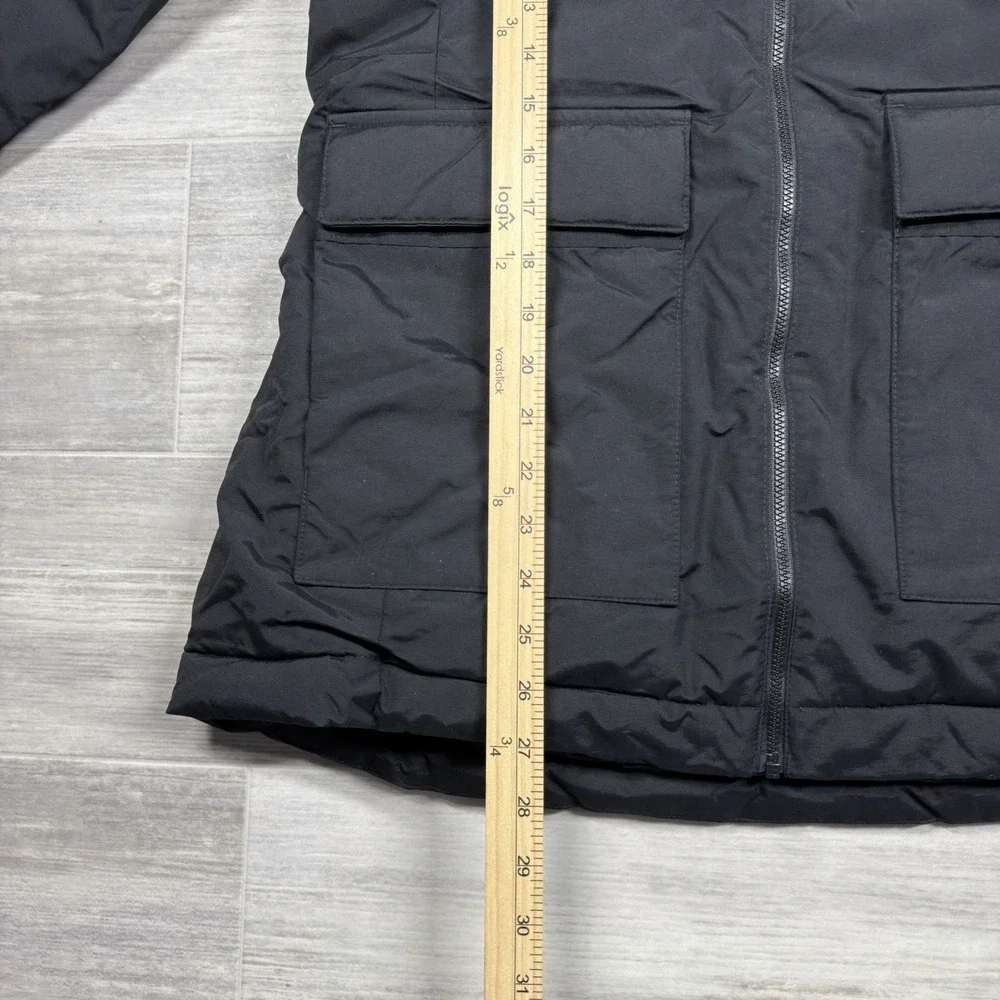 Women's Adidas Faux Fur Hooded Parka Insulated Waterproof Warm Black Small New